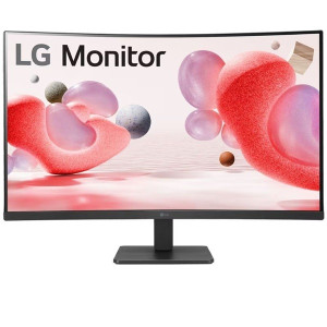 Monitor LG 31,5" VA FHD curva 32MR50CB preto D
