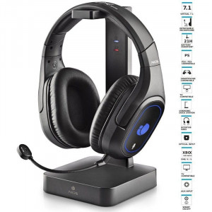 Auriculares Gaming con Micrófono NGS GHX-600 negro D