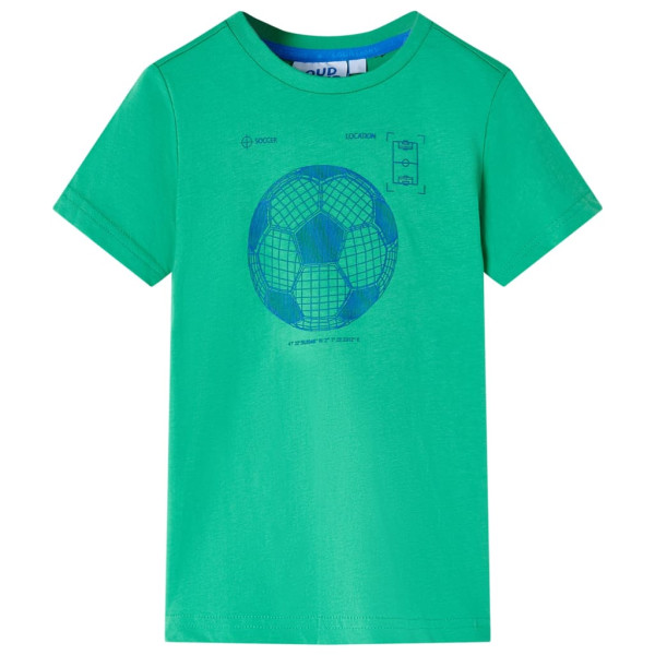 Camiseta para niños verde 116 D