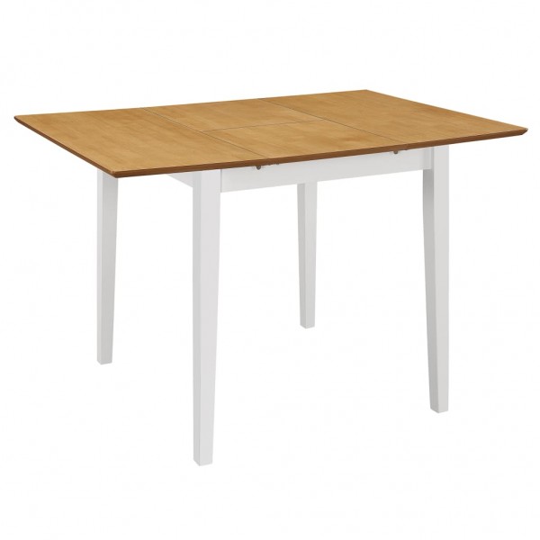 Mesa de jantar branca (80-120) x 80x 74 cm MDF D