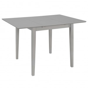 Mesa de jantar alargada cinza (80-120) x 80x 74 cm MDF D