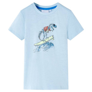 Camiseta para niños azul claro 116 D