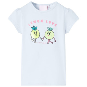 Camiseta infantil azul claro 140 D