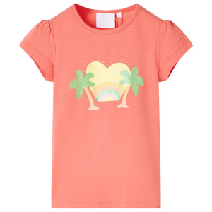 Camiseta infantil color coral 92 D