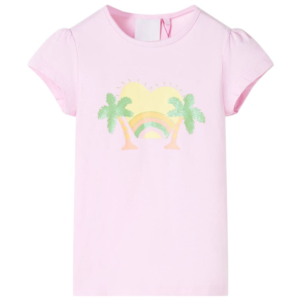 Camiseta infantil rosa claro 116 D