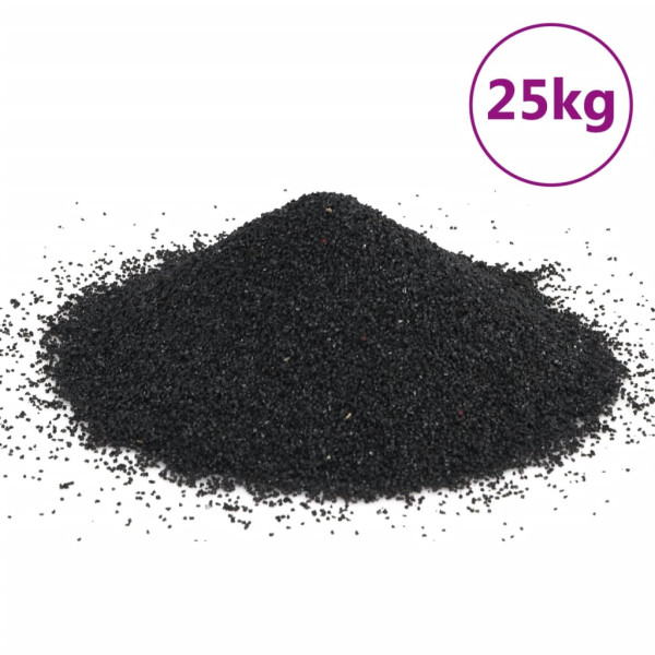 Areia para aquário preto 25 kg 0,2-2 mm D