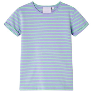 Camiseta infantil con diseño a rayas menta chillón 116 D