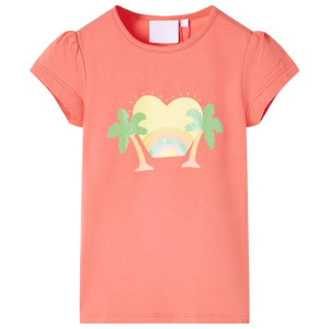 Camiseta infantil color coral 104 D