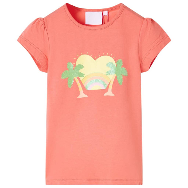 Camiseta infantil color coral 104 D