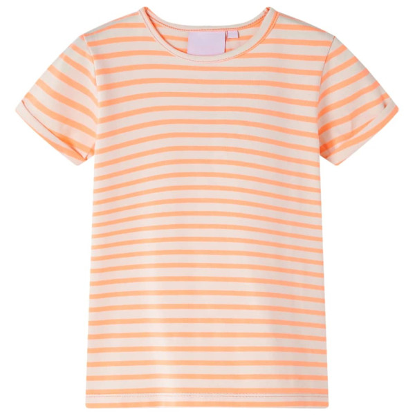 Camiseta infantil naranja neón 104 D