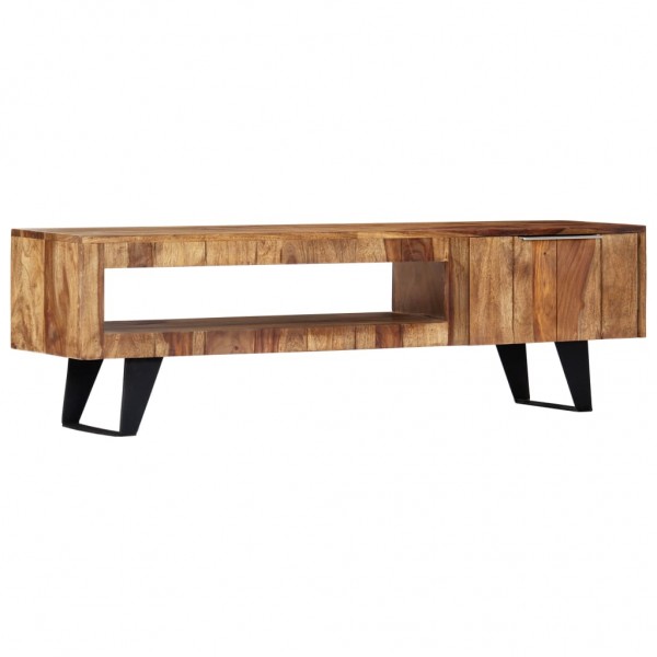 Mueble para TV madera maciza de sheesham 140x30x40 cm D