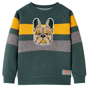 Sudadera infantil verde oscuro 140 D