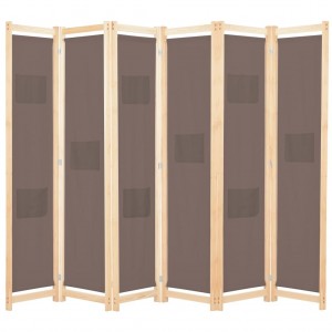 Biombo/Enrejado de 4 paneles madera maciza de abeto 161x180 cm