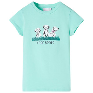 Camiseta para niños menta claro 92 D