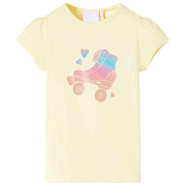 Camiseta infantil amarela suave 116 D