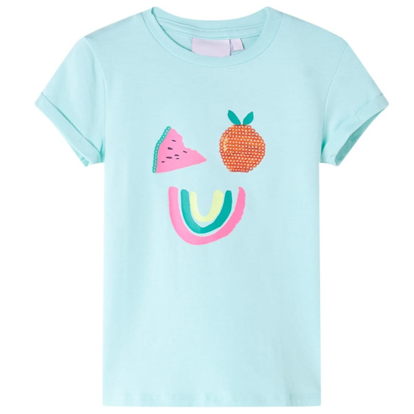 Camiseta infantil aguamarina claro 92 D