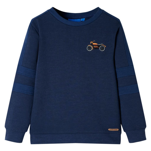 Sudadera infantil azul marino mélange 92 D