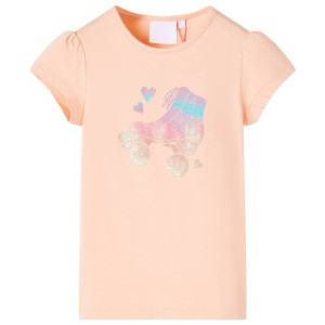 Camiseta infantil naranja claro 104 D