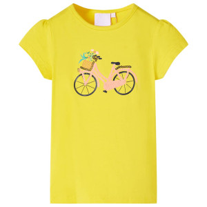 Camiseta infantil amarela 104 D