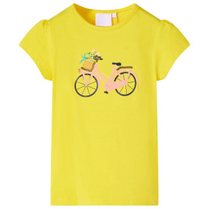 T-shirt infantil amarela 128 D