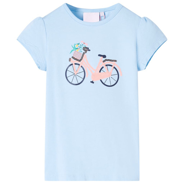 Camiseta infantil azul claro 116 D