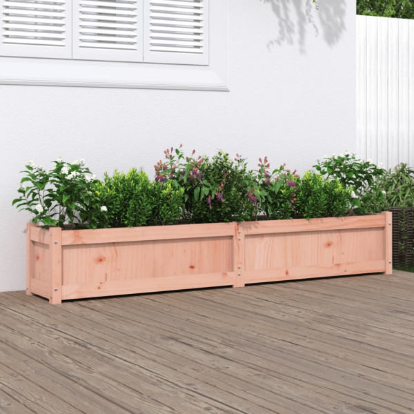 Jardinera de madera maciza Douglas 180x31x31 cm D