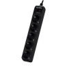 Regleta CYBERPOWER 5 tomadas com interruptor B0520SC0-DE preto 1