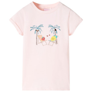 T-shirt infantil rosa macia 104 D