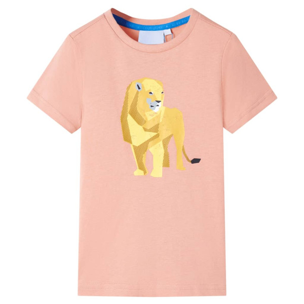 T-shirt infantil laranja claro 128 D