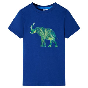 Camiseta infantil azul escuro 116 D