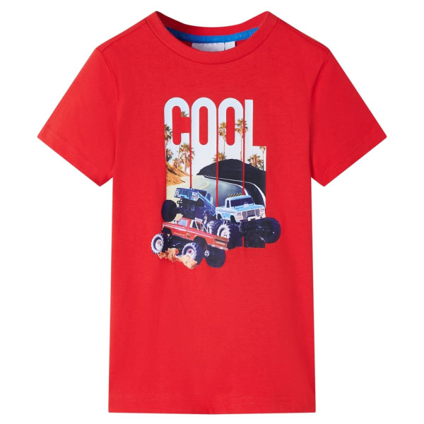 Camiseta infantil vermelha 104 D