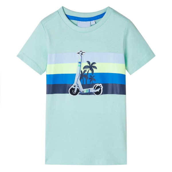 Camiseta para niños menta claro 92 D