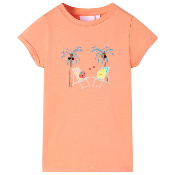 T-shirt infantil com pêssego 116 D