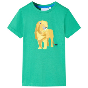 Camiseta de niños verde neón 128 D