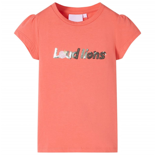 Camiseta para niños de manga casquillo coral 104 D