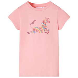 Camiseta infantil rosa 116 D