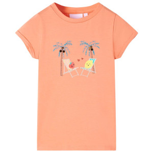 T-shirt infantil com pêssego 140 D