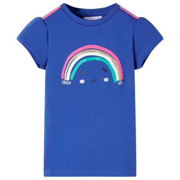 Camiseta para niños azul cobalto 92 D