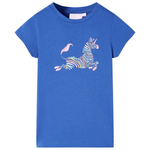 Camiseta para niños azul cobalto 128 D