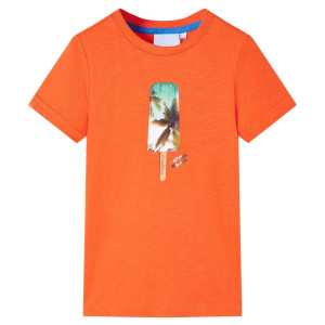 Camiseta infantil naranja oscuro 140 D