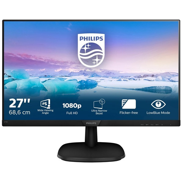 Monitor PHILIPS 27" IPS 273V7QDAB negro D