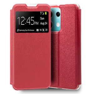 Fundação COOL Capa de Flip para Xiaomi Redmy Note 13 5G Lise vermelho D