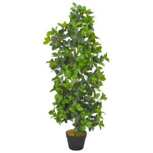 Planta artificial árbol de laurel con macetero 120 cm verde D