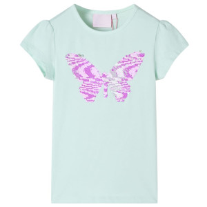 Camiseta infantil manga curta light menta 128 D