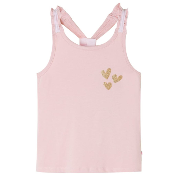 Camiseta de tirantes infantil rosa claro 128 D