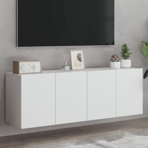 Muebles para TV de pared 2 unidades blanco 60x30x41 cm D