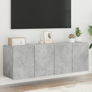 Móveis para TV de parede 2 unidades cinza 60x30x41 cm D