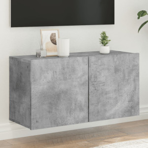 Mueble para TV de pared gris hormigón 80x30x41 cm D