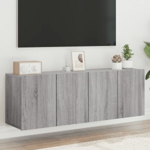 Móveis para TV de parede 2 unidades Sonoma cinza 60x30x41 cm D