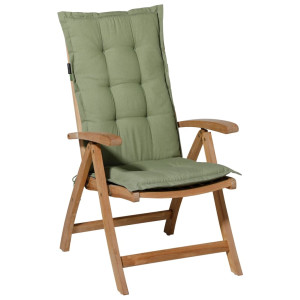 Madison Cojín de silla con respaldo alto Panama verde salvia 123x50cm D